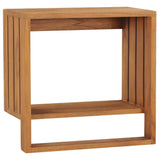 Vidaxl håndklædeholder vægmontering 35x20x35 cm fast teak træ