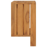 Vidaxl håndklædeholder vægmontering 35x20x35 cm fast teak træ