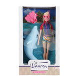 Lauren deluxe teen doll diver with glitter dolphin