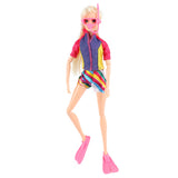 Lauren deluxe teen doll diver with glitter dolphin