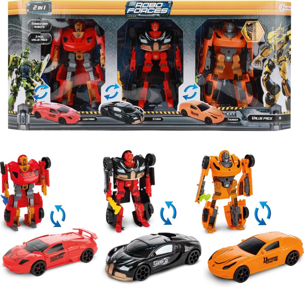 CILGRO ROBOT ROBOFORCES 3 TRANSFORMERSKI ROBOTI 10 cm visok