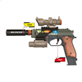 Toi-Toys Alfafox Gun militarmente com luz e som e lanterna