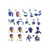 Toi-toys craft puzzle monkey junior 25.8 cm blue 59-piece