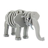 Toi-toys 3D-Puzzle Elefant Junior 31,5 cm Schaumstoff grau 75-teilig