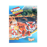 Toi-toys 3D-Puzzle Tiger Junior 31,5 cm Schaumstoff orange 121-teilig