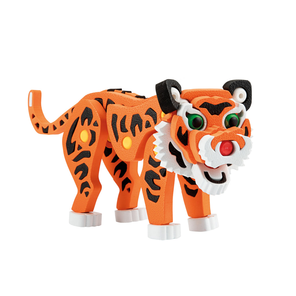 Toi-toys 3D-Puzzle Tiger Junior 31,5 cm Schaumstoff orange 121-teilig