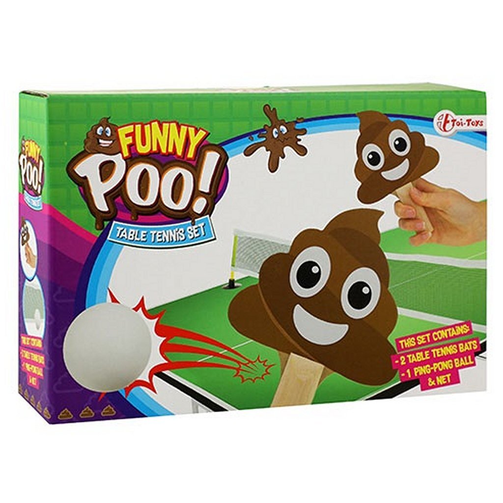 Lustigem Poo lustiger Poo Tischtennis Set