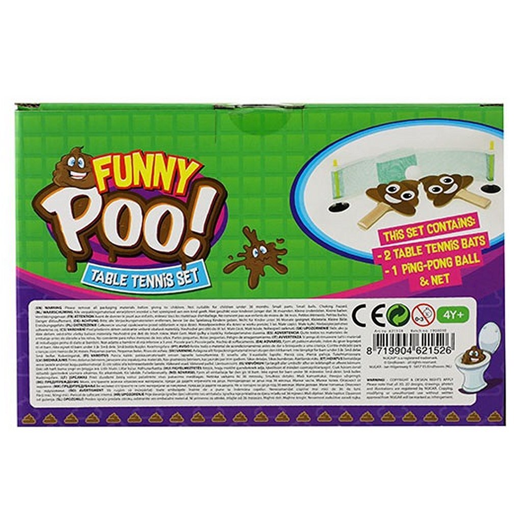 Lustigem Poo lustiger Poo Tischtennis Set
