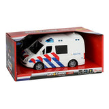 Politiets bus med lys og lyd