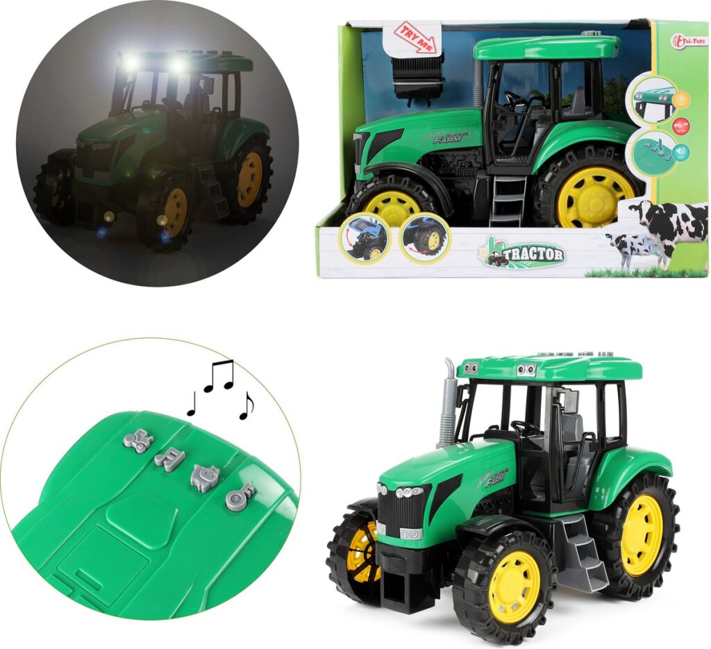 Tractor large 27 cm with light and sound