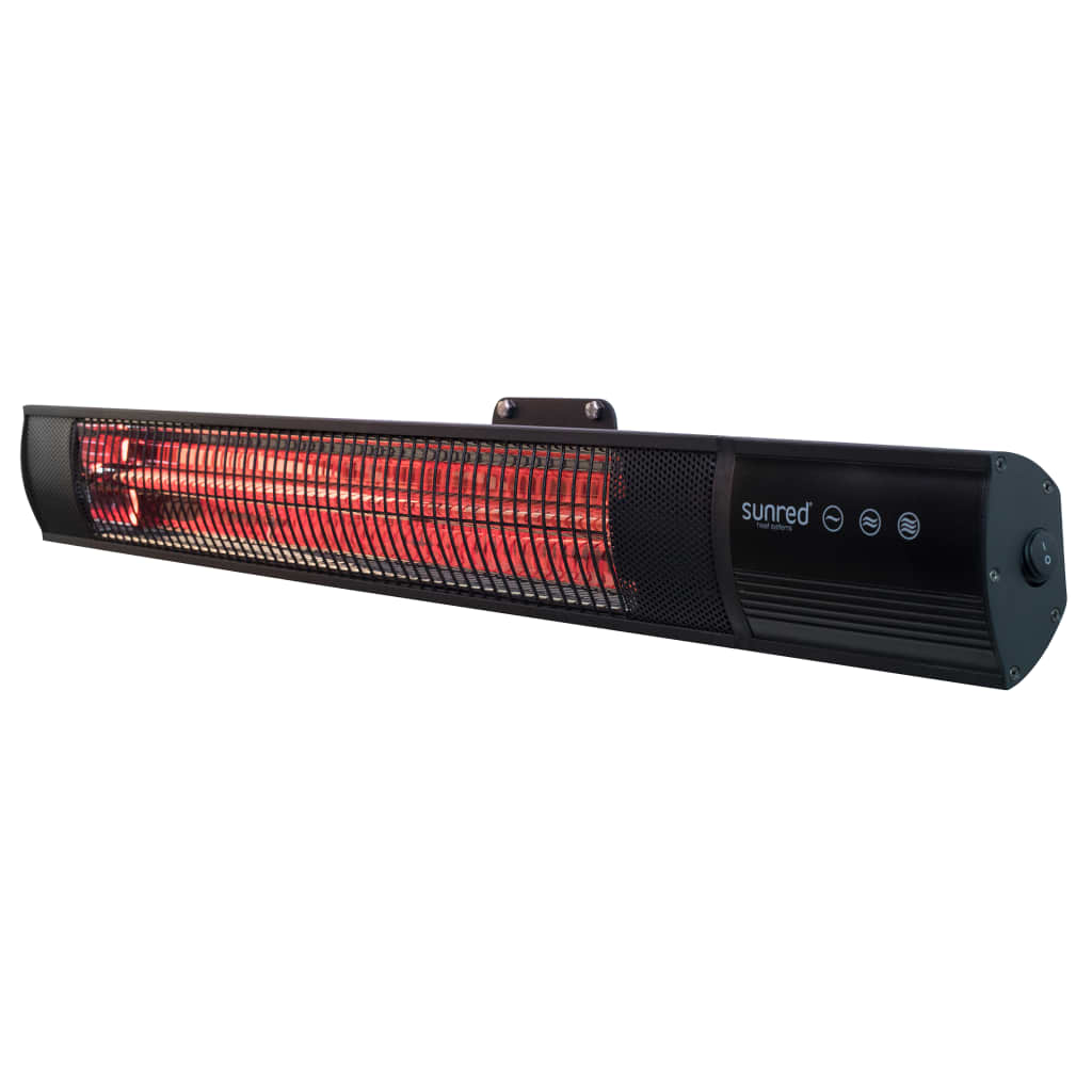 Sunred Sunred Mur chaud diamant foncé 2500 W en or rose en carbone noir