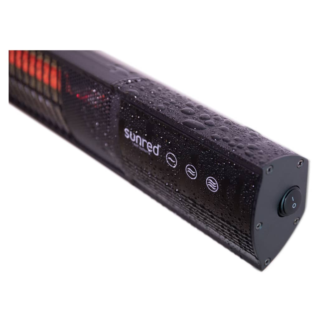 Sunred Sunred Mur chaud diamant foncé 2500 W en or rose en carbone noir