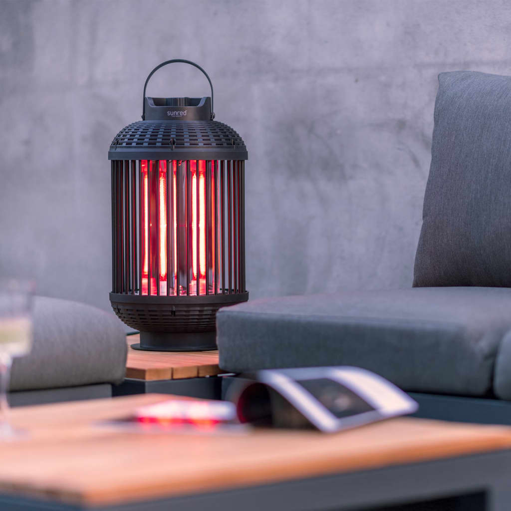 Sunred Table Warmer Indox 1200 W Halogen Black