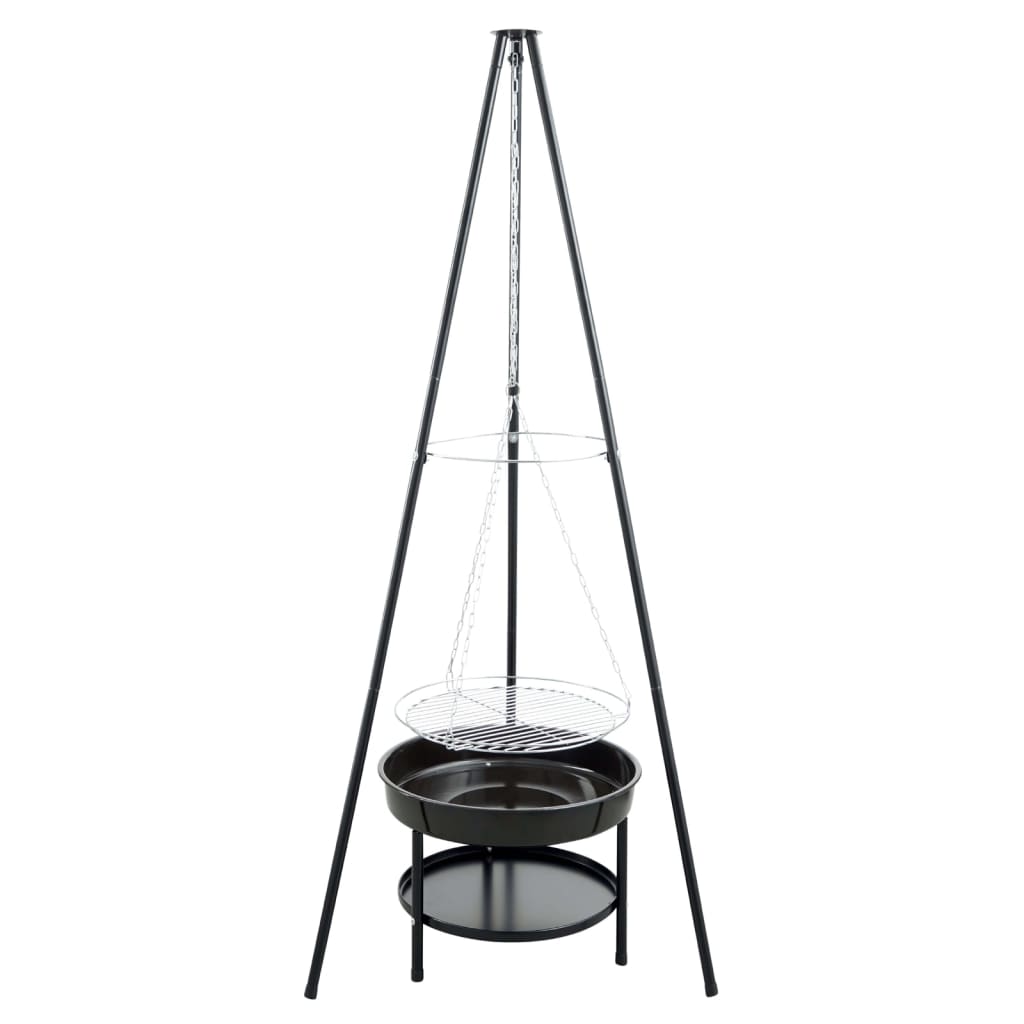Redfire Garden Gril s stativem a ohnivou mísou 50 cm černá