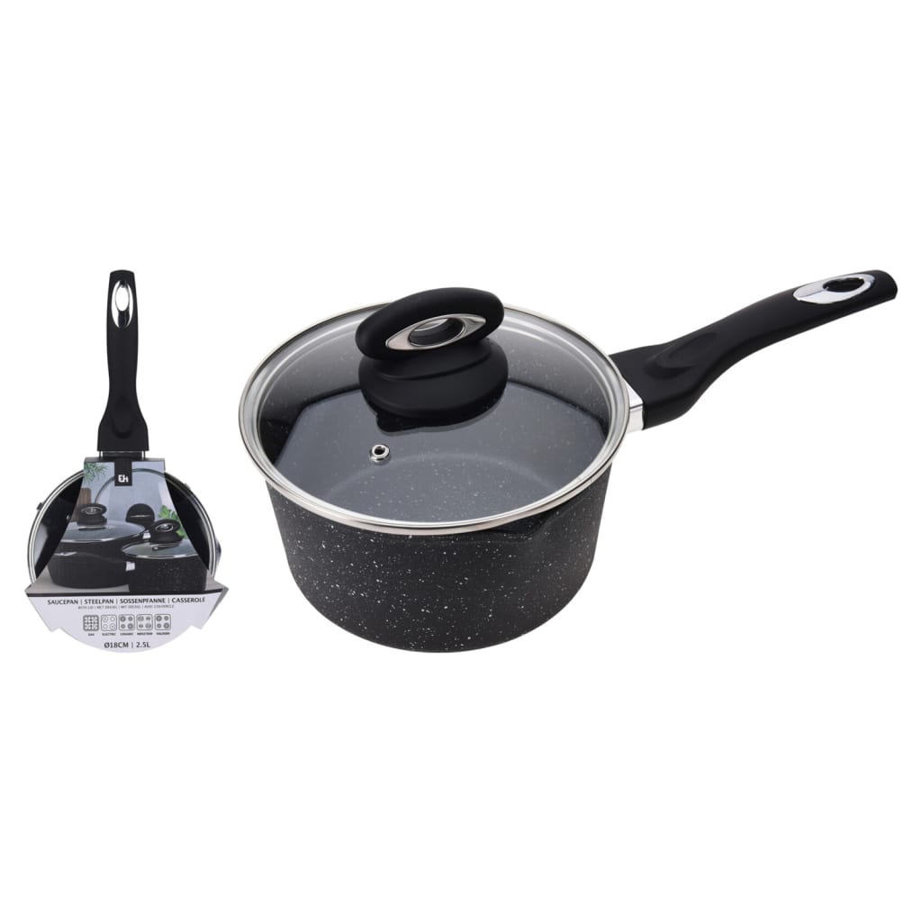 Excelente cacerola de casa 18 cm de aluminio forjado