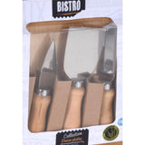 Excellent Houseware Bistro Bamboo cheese plank set 4-piece