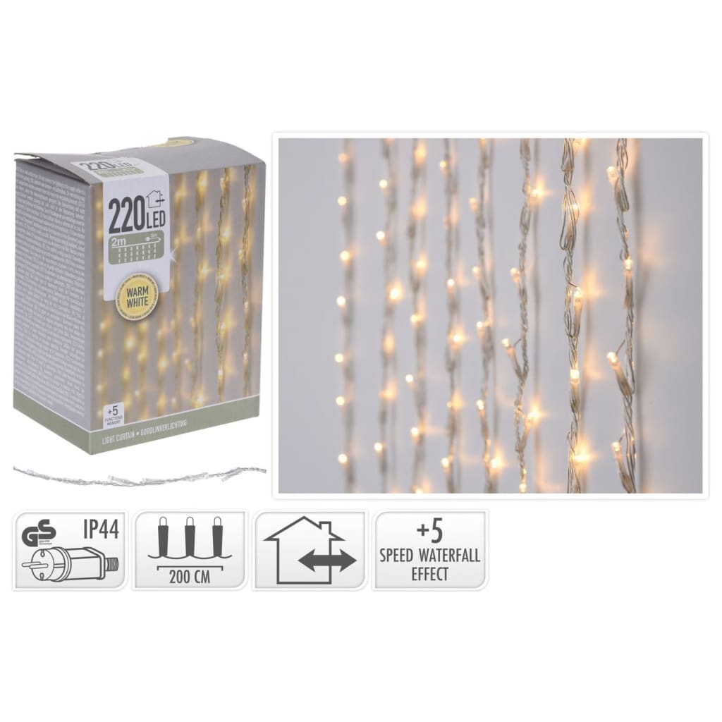 Tenda leggera di ambiente con 220 LED