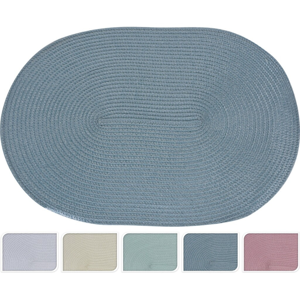 Miscellaneous placemat oval 44x29 cm 5 different colors