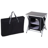 Redcliffs campingskap sammenleggbar 60x45x64 cm svart