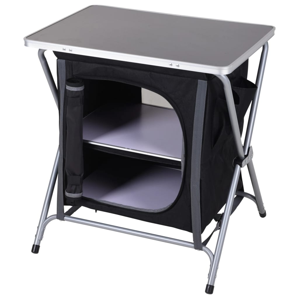 Redcliffs campingskap sammenleggbar 60x45x64 cm svart