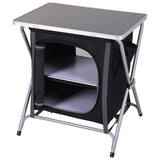 Redcliffs campingskap sammenleggbar 60x45x64 cm svart