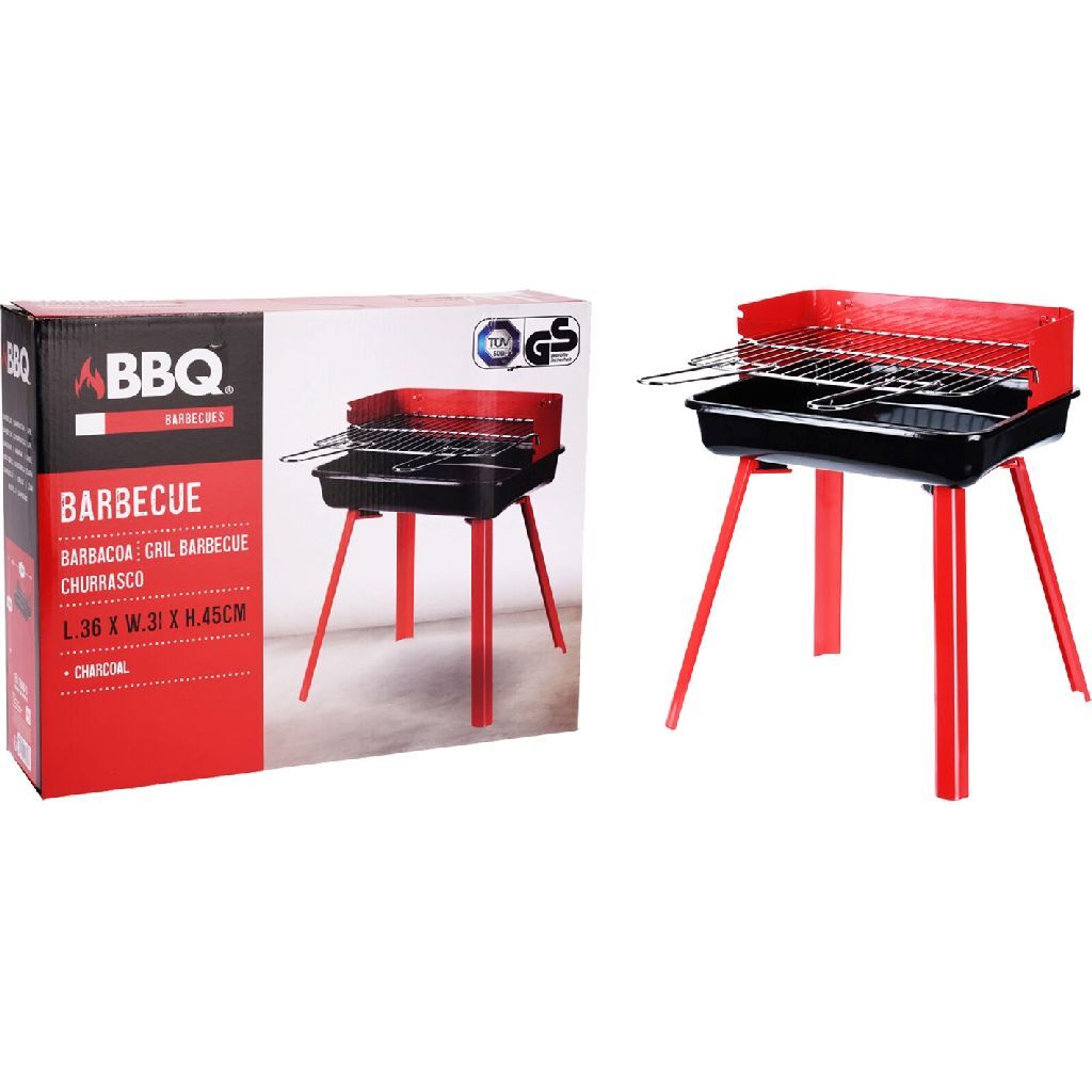 BBQ click inn barbecue 36x31x45 cm red black