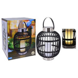 Progarden Progarden Lantern s svečo sončno LED 35 cm črno
