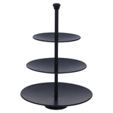 Ausgezeichnete Hauswaren Etagère 3-Laags 36,5 cm Matt Schwarz