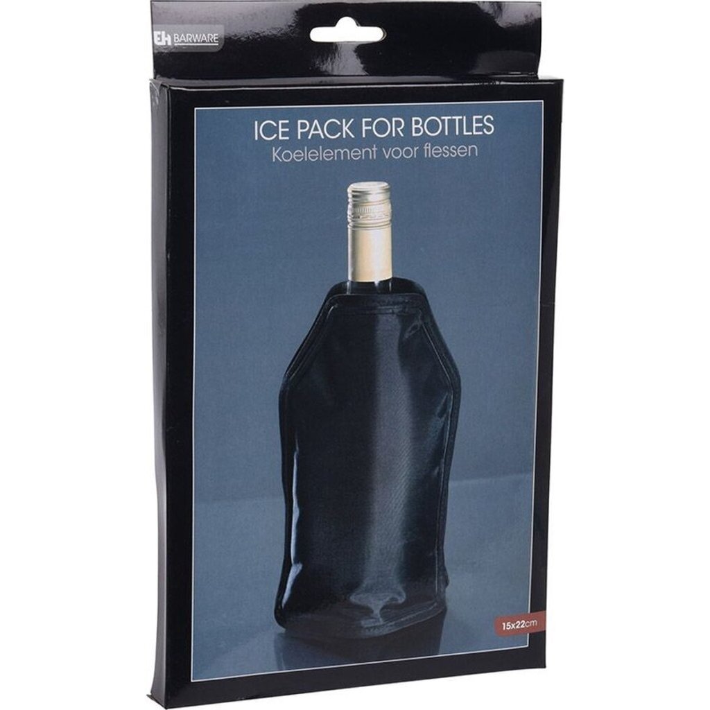 Excellent houseware bottle cooler 15x22 cm black