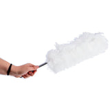 Ultra ren mikrofiber fjer duster 56 cm hvid grå