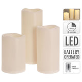 Ambiancing Candela a LED in 3 parti con telecomando