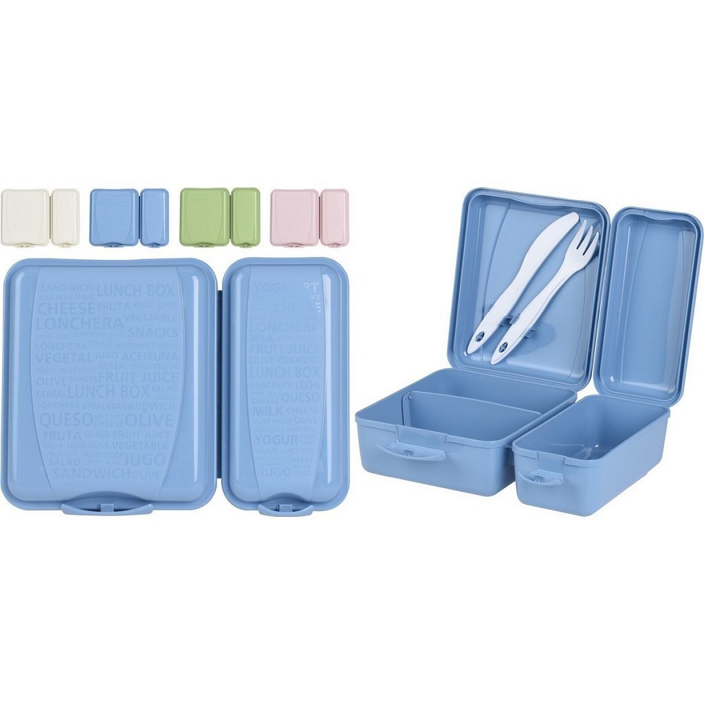 AM-63 Double Lunch Box + sada přívěsků assorti