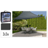 Progarden shade cloth square 3x3 m dark gray