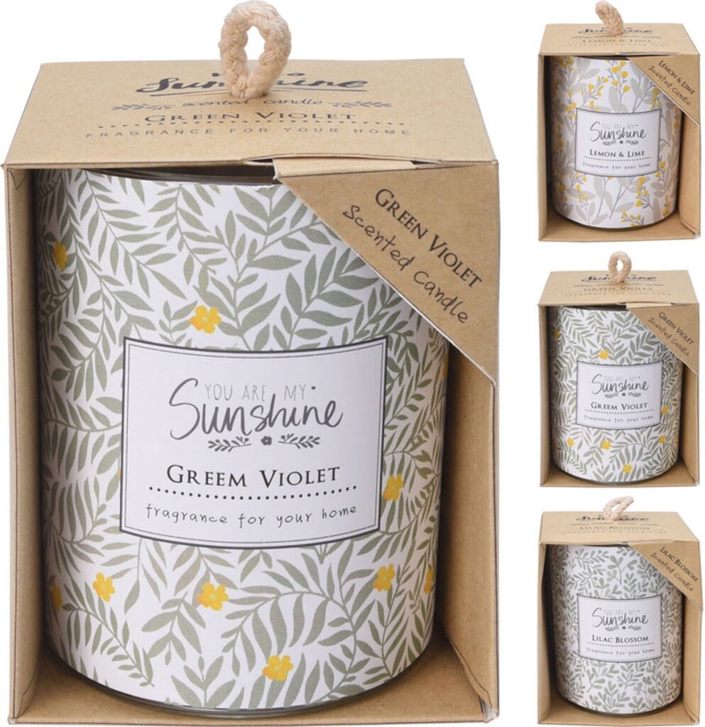 Miscellaneous scented candle in glass in box Oslash; 8x9.5cm 1 piece of different versions