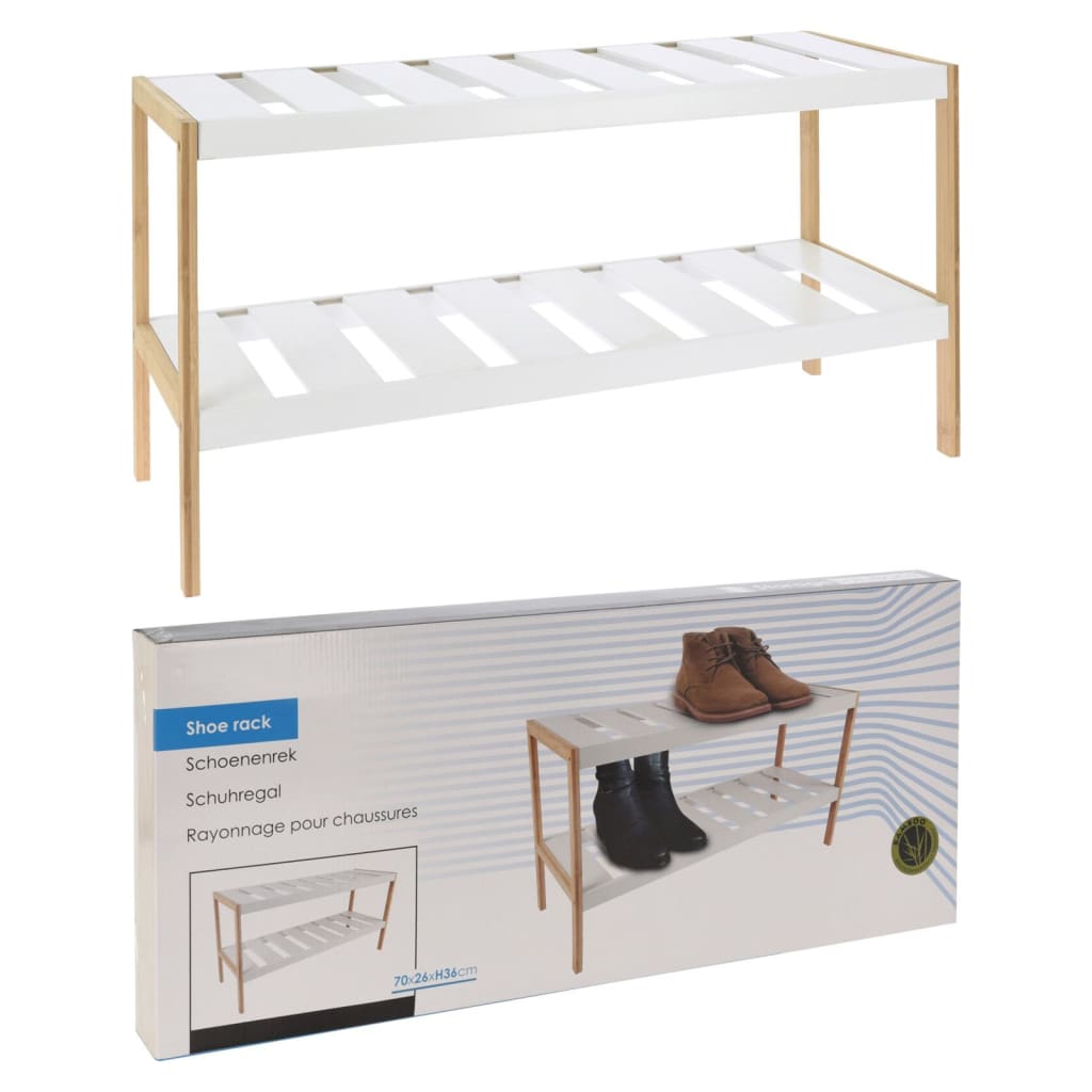 Rešitve za shranjevanje rešitev za shranjevanje čevelj z 2 plasti 70x26x36 cm