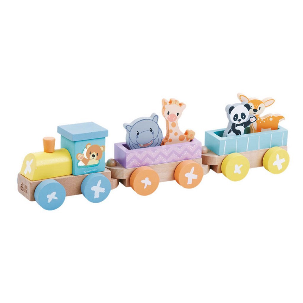 Studio Circus Wooden Animal Strein de 7 piezas