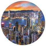 WALLART Wallow Circle Skyline di notte 190 cm