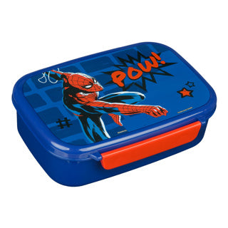 Spiderman lunch box blue red