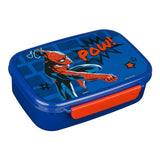 Spiderman lunch box blue red