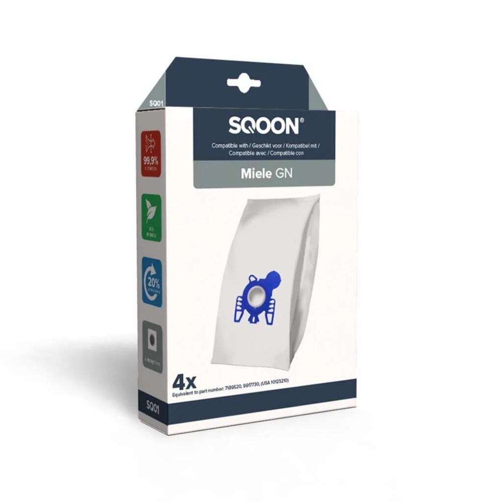 Sqoon støvsugerpose miele GN 4stk