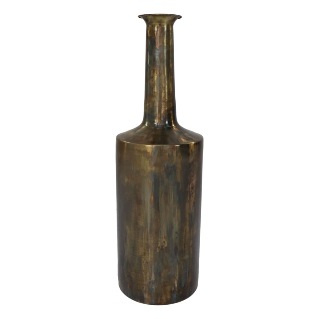 Hsm collection vaas bergamo groot 24x75 cm goudkleurig