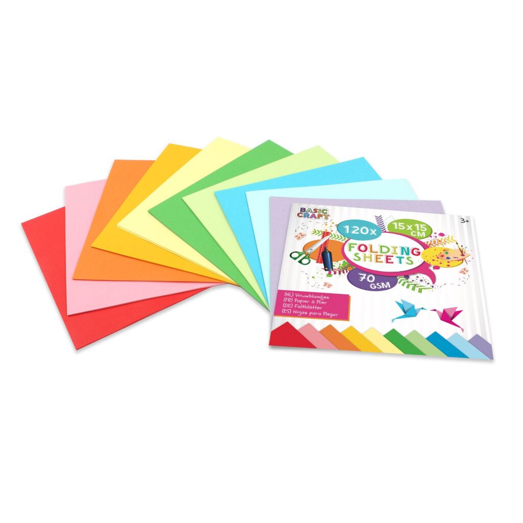 Creative Craft Group Folding lämnar 15x15 cm 120 stycken