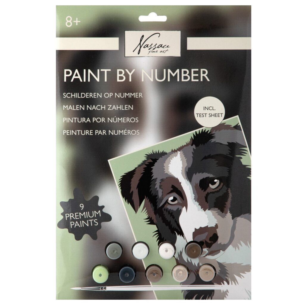 Nassau fine art paint by number dog