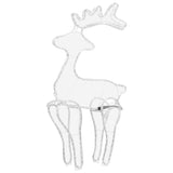 Vidaxl Christmas decorations Reindeer with mesh 306 LEDs 60x24x89 cm