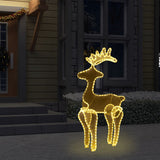 Vidaxl Christmas decorations Reindeer with mesh 306 LEDs 60x24x89 cm