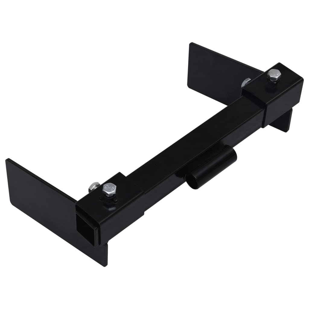 Adattatore Vidaxl Snow Plough per tosaerba nera