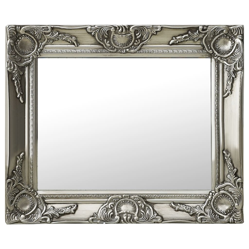 Vidaxl Wall Mirror Baroque style 50x40 cm silver colored