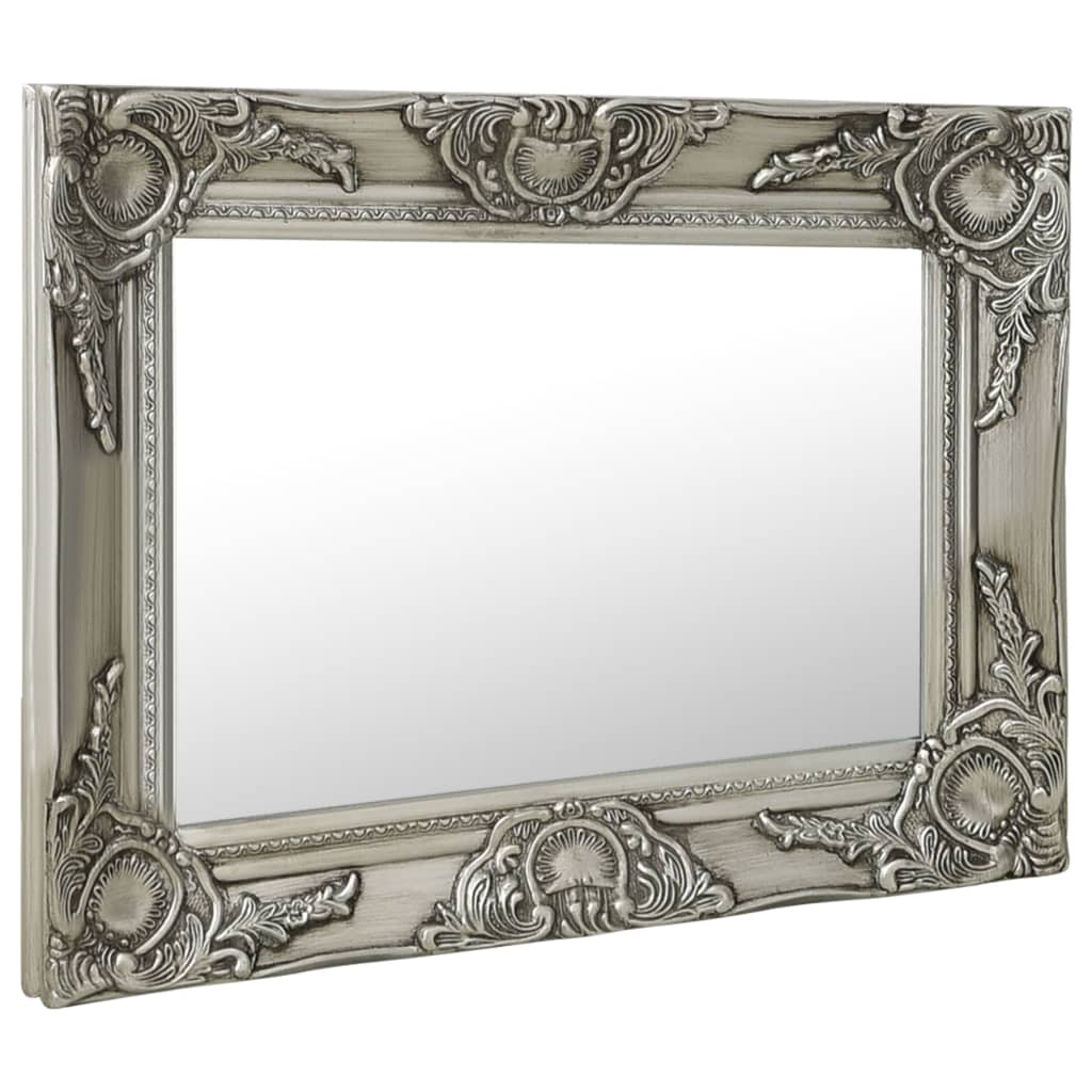 Vidaxl Wall Mirror Baroque style 50x40 cm silver colored