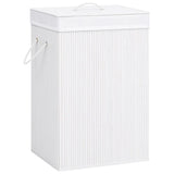Vidaxl Wäschkuerf mat 1 Box Bambus White