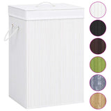 Vidaxl Wäschkuerf mat 1 Box Bambus White